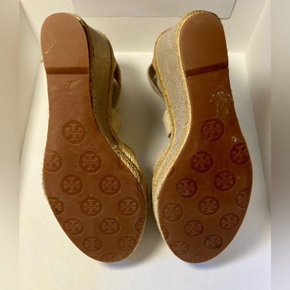 Tory Burch wedged heel, natural honey color - Picture 2 of 7